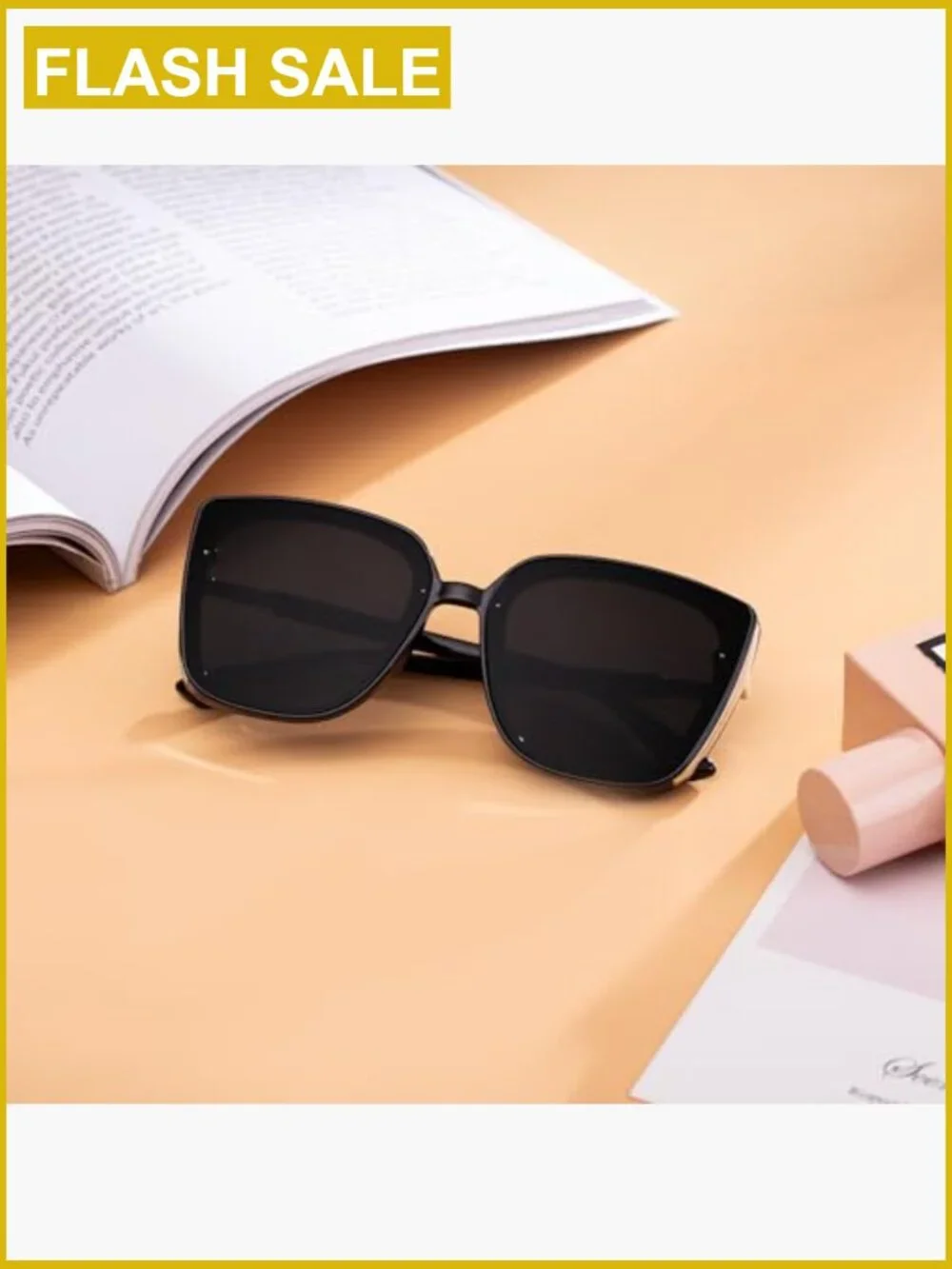 Oversized Square Sunglasses UV400 Protection Unisex
